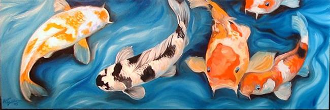Art: KOI FIVE by Artist Marcia Baldwin