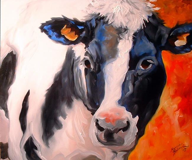 Art: TUXEDO COW by Artist Marcia Baldwin