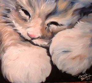 Detail Image for art Sweet Kitty Sleeping II