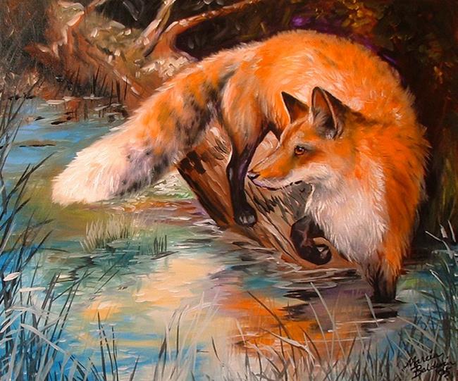 Art: RED FOX III by Artist Marcia Baldwin