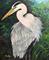 Art: Blue Heron - sold by Artist Ulrike 'Ricky' Martin