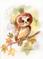 Art: Young Autumn Owl - (Sold) by Artist Patricia  Lee Christensen