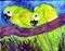 Art: Green Parrots ( available on Ebay) by Artist Ulrike 'Ricky' Martin