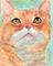 Art: Kitty  bored - sold by Artist Ulrike 'Ricky' Martin