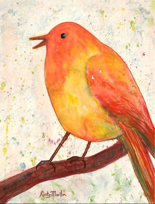 Art: Song Bird - available in my etsy store by Artist Ulrike 'Ricky' Martin