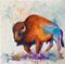 Art: Buffalo Abstract  - sold by Artist Ulrike 'Ricky' Martin