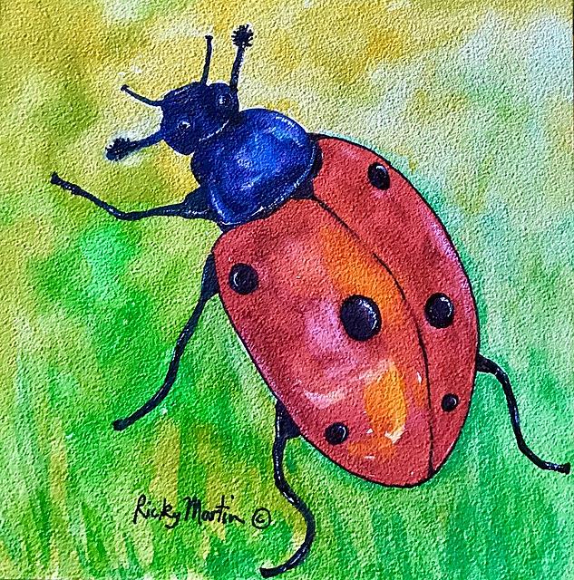 Art: Ladybug by Artist Ulrike 'Ricky' Martin