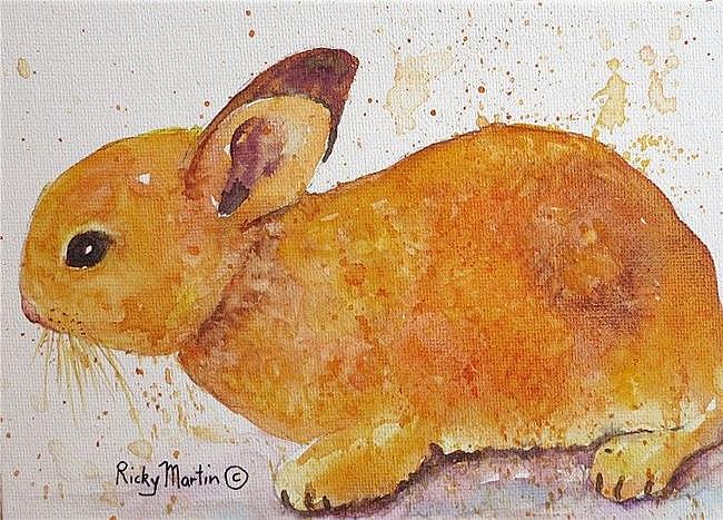 Art: Baby Bunny - sold by Artist Ulrike 'Ricky' Martin