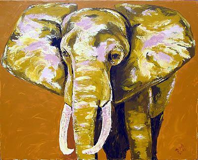 Art: African Elephant by Artist Ben Walker