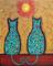 Art: Feline Love by Artist Juli Cady Ryan