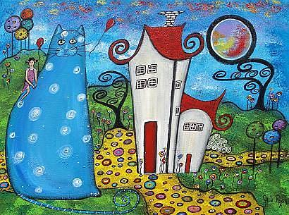 Art: Where The Cat Rules  by Artist Juli Cady Ryan