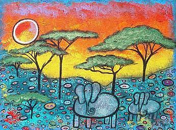 Art: Elephant Magic by Artist Juli Cady Ryan