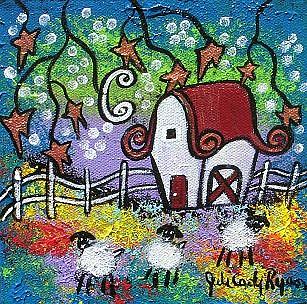 Art: Three, Little Sheep by Artist Juli Cady Ryan