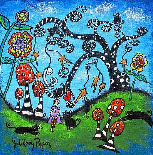 Art: Cat Comfort by Artist Juli Cady Ryan
