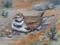 Art: Kildeer bird oil painting plein air by Artist Karen Winters