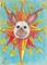 Art: 2012 Solar Flare Sun Bunny - SOLD by Artist Kim Loberg
