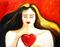 Art: Art Deco Queen of heART by Artist Laurie Justus Pace