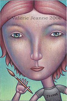 Art: Portrait of the Artist by Artist Valerie Jeanne