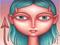 Art: Devil Girl by Artist Valerie Jeanne