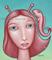 Art: Swingin' Red by Artist Valerie Jeanne