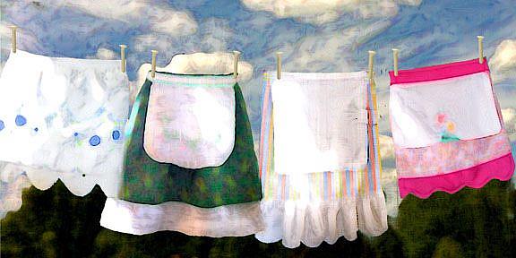 Art: Life of a Homemaker...a Story of Aprons by Artist Alma Lee