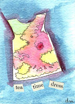 Art: Tea Time Dress by Artist Dianne McGhee