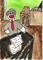Art: Sock Monkey Addresses the Jury by Artist Nancy Denommee   