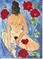 Art: Poppy ACEO painting by Artist Nancy Denommee   