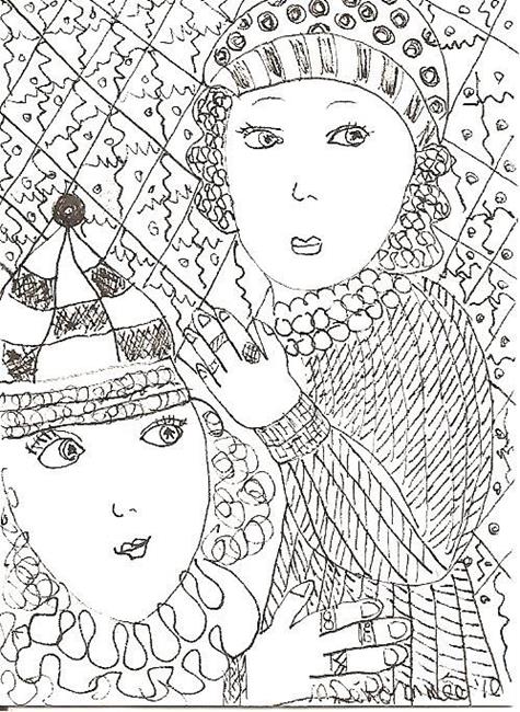 Art: Sisters SOLD by Artist Nancy Denommee   