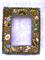 Art: Brown and Blue Jewelry Mosaic Frame (sold) by Artist Laura Winzeler