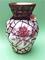 Art: Tudor Roses china pique assiette mosaic flower vase (SOLD) by Artist Laura Winzeler