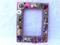 Art: Green and Pink jewelry mosaic frame (Sold) by Artist Laura Winzeler