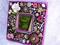 Art: Sugar and Spice Little Girl's Vintage Jewelry Mosaic Mirror (Available) by Artist Laura Winzeler