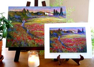 Detail Image for art Provence Poppies Field