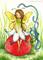 Art: Fairy on a Berry ACEO - Available by Artist Carmen Medlin