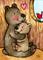 Art: Bear Hugs ACEO - Available by Artist Carmen Medlin