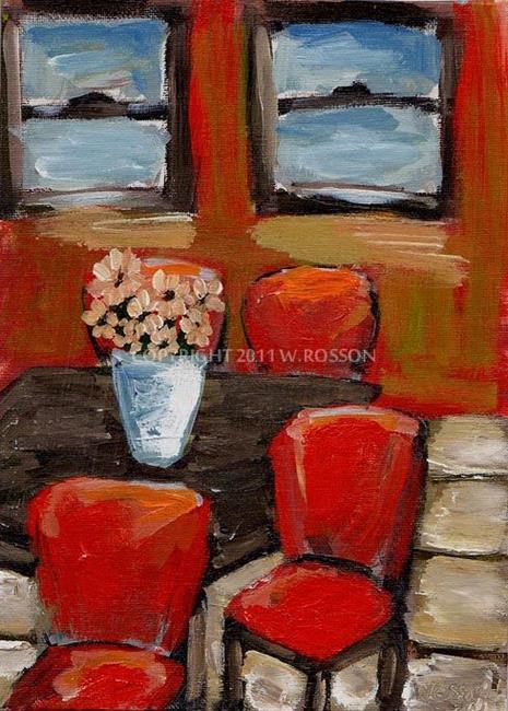 Art: After Lunch by Artist Windi Rosson
