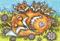 Art: LITTLE FOXIES by Artist Susan Brack