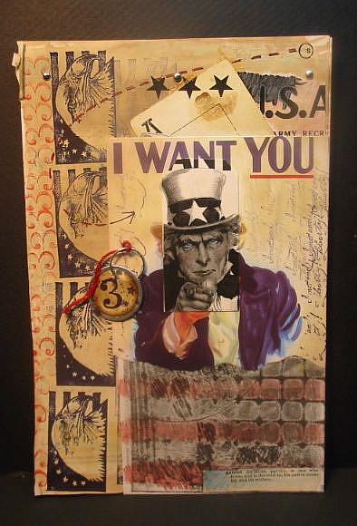 Art: AMERICA USA by Artist Claudia Roulier