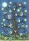Art: BIRDS OF A FEATHER HOOT TOGETHER by Artist Susan Brack