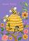 Art: BUMBLECAT HIVE PURPLE Background by Artist Susan Brack