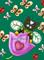 Art: BUMBLECAT Sample MOTIFF LADYBUGS GREEN by Artist Susan Brack