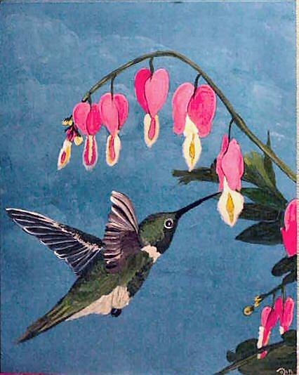 Art: Hummingbird by Artist Dia Spriggs