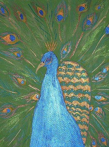 Art: Peacock by Artist Kim Wyatt