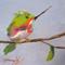 Art: Hummingbird No. 5 by Artist Delilah Smith