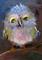 Art: Fuzzy Owl by Artist Delilah Smith