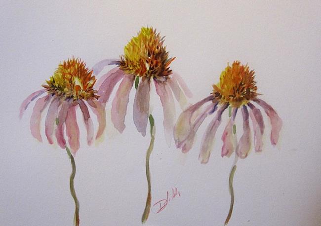 Art: Pink Flowers by Artist Delilah Smith