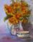 Art: Still Life With Sunflowers by Artist Delilah Smith