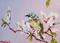 Art: Magnolias and Bird by Artist Delilah Smith