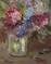 Art: Peonies in a Vase by Artist Delilah Smith